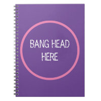 Bang Head Here - Drôle Soulagement Stress Purple