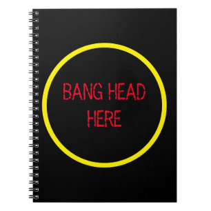 Carnet Bang Head Here - Funky Stress Relief