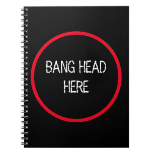 Carnet Bang Head Here - Funky Stress Relief