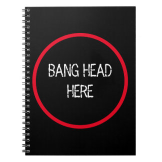 Carnet Bang Head Here - Funky Stress Relief