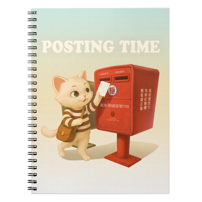 Carnet Bao Bao : Heure de publication avec la boîte aux l (Devant)