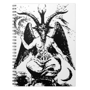 Carnet Baphomet noir vintage