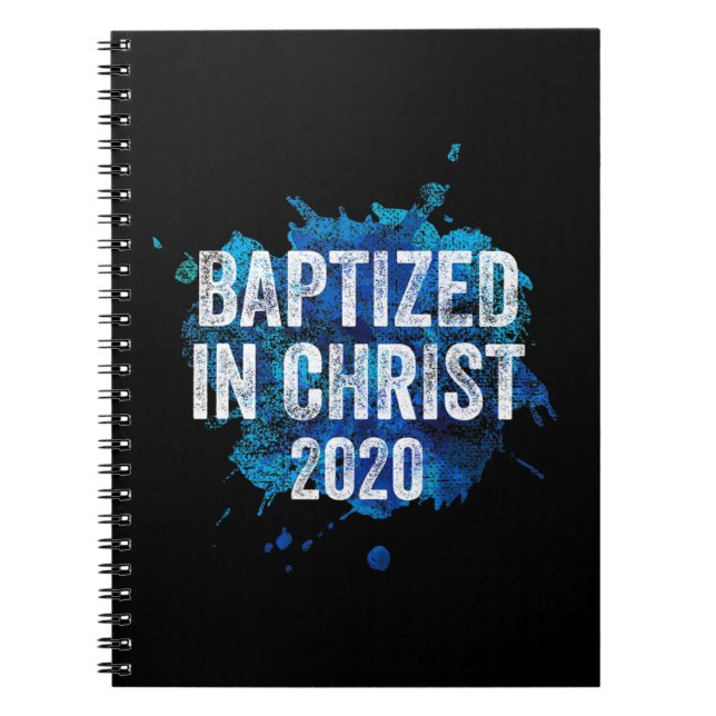 Carnet Baptized in Christ 2020 Baptism Church Christian C (Devant)