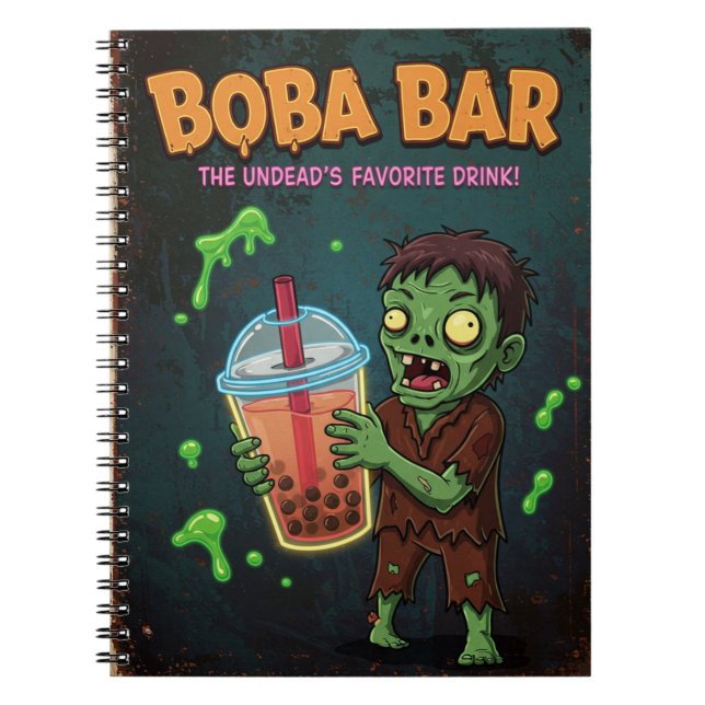 Carnet Bar à Boba – La boisson préférée des morts-vivants (Devant)