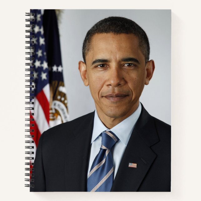 Carnet Barack Obama Président américain Portrait de la Ma (Devant)