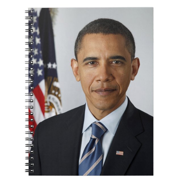 Carnet Barack Obama Président américain Portrait de la Ma (Devant)