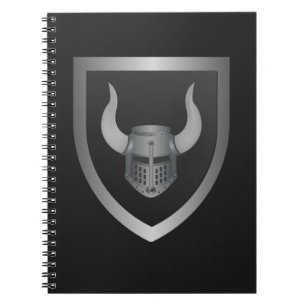 Carnet Barbarian Shield Logo – Viking Warrior Emblem