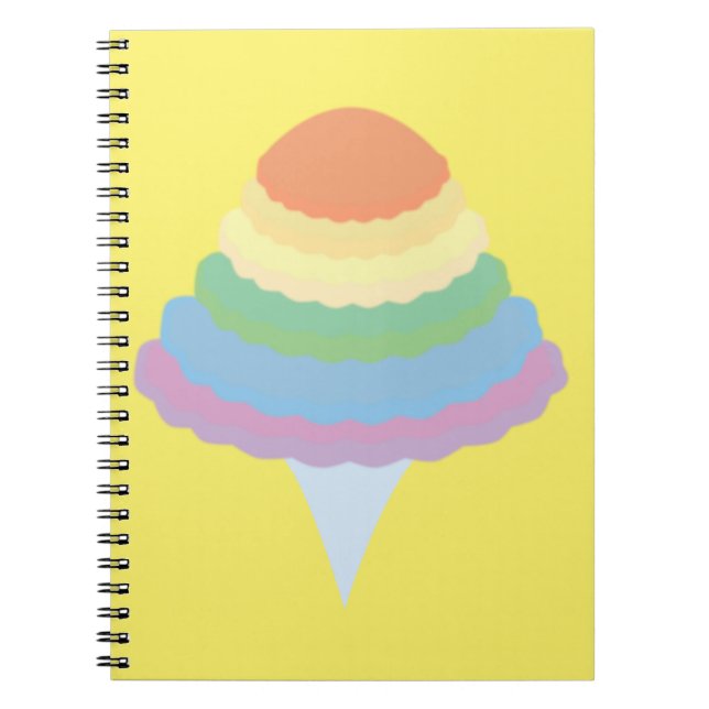 Carnet Barbe à papa arc-en-ciel  (Devant)