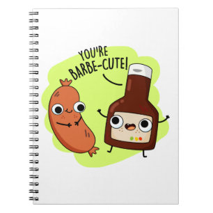 Carnet Barbe-cute Blague drôle de barbecue Pun 