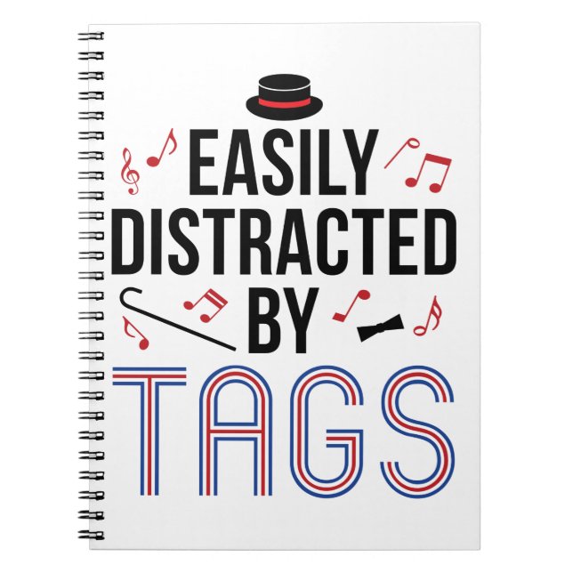 Carnet Barbershop Quartet facilement distrait par des éti (Devant)