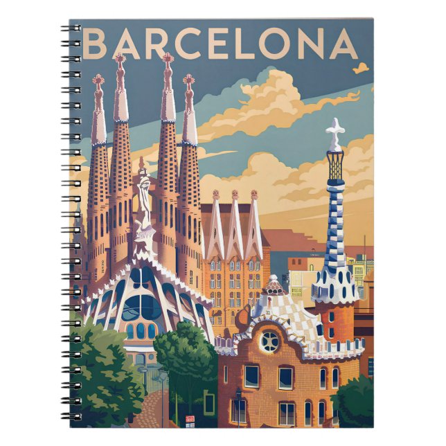 Carnet Barcelona Spain vintage (Devant)