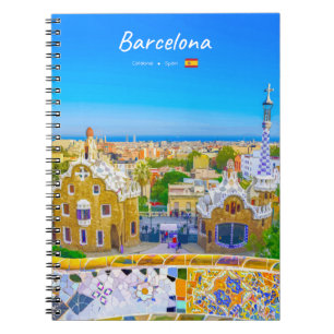 Carnet Barcelone, Espagne - Parc Guell Mosaïque Gaudi