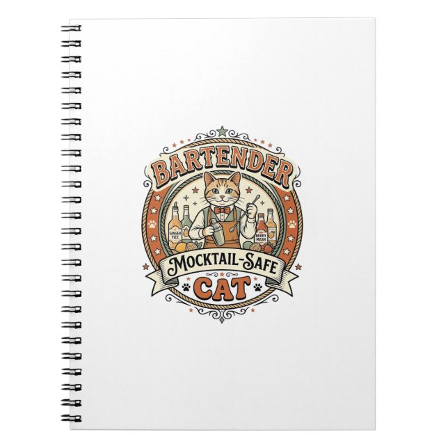 Carnet Barman Mocktail-Safe Chat Barman Mocktail-Saf (Devant)