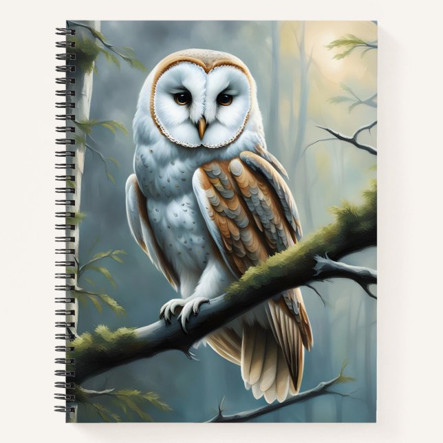 Carnet Barn Owl in the Forest (Devant)
