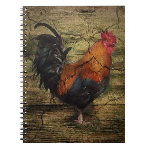 Carnet Barn Wood Chicken french country rooster