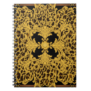 Carnet Baroque léopard, Poster de animal orné