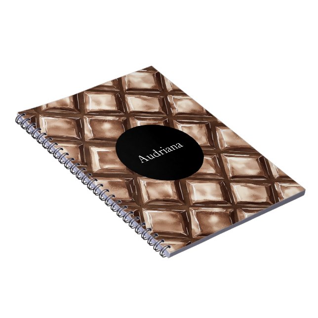 Carnet Barre à chocolat cercle personnalisé (Côté Droit)
