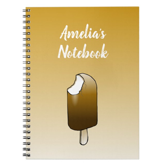 Carnet Barres de crème glacée enrobées de chocolat (Devant)
