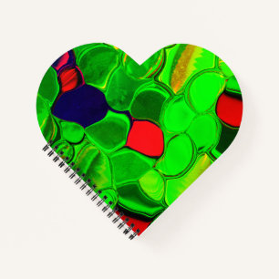 Carnet Barres vertes, cercles ou formes arrondies