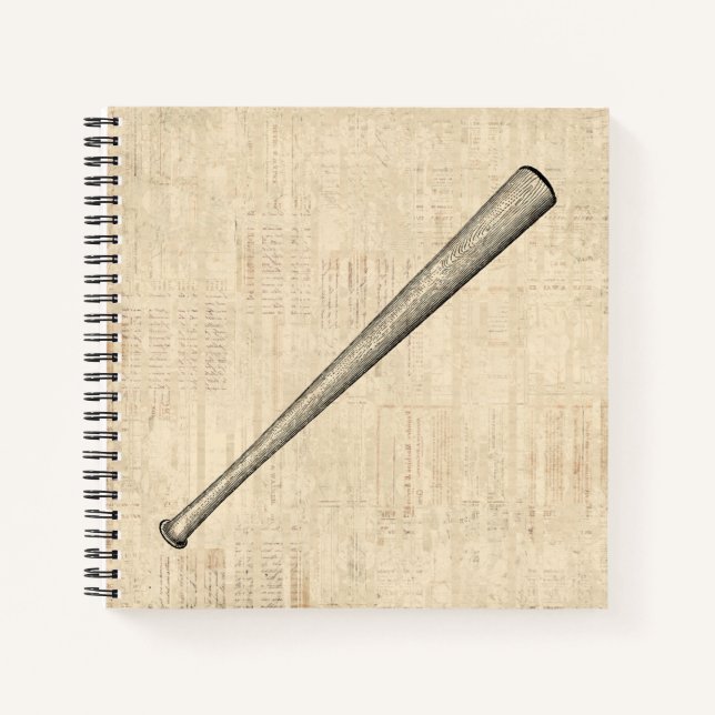 Carnet Baseball Bat Sports Art Design (Devant)