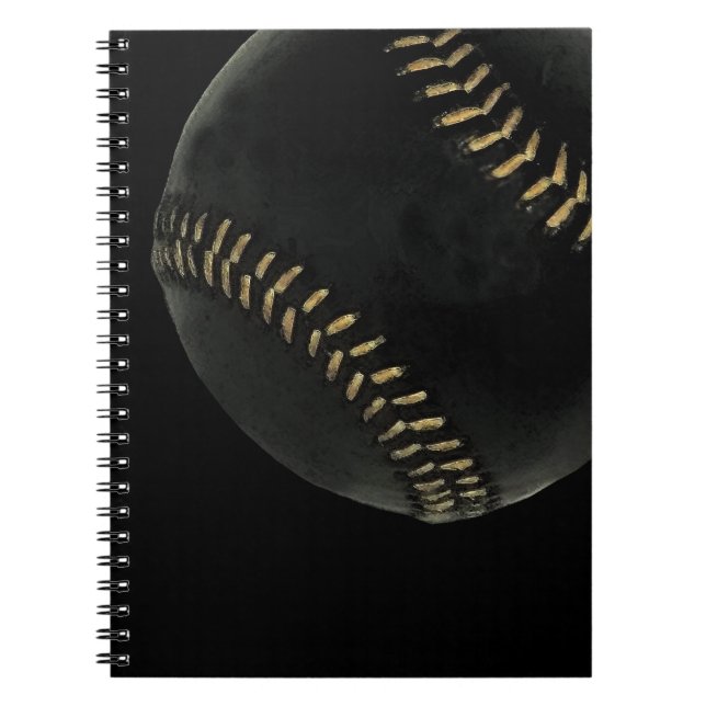 Carnet baseball black (Devant)