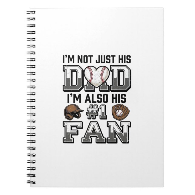 Carnet Baseball Dad Number 1 Fan Vintage Shirt Design_1 (Devant)