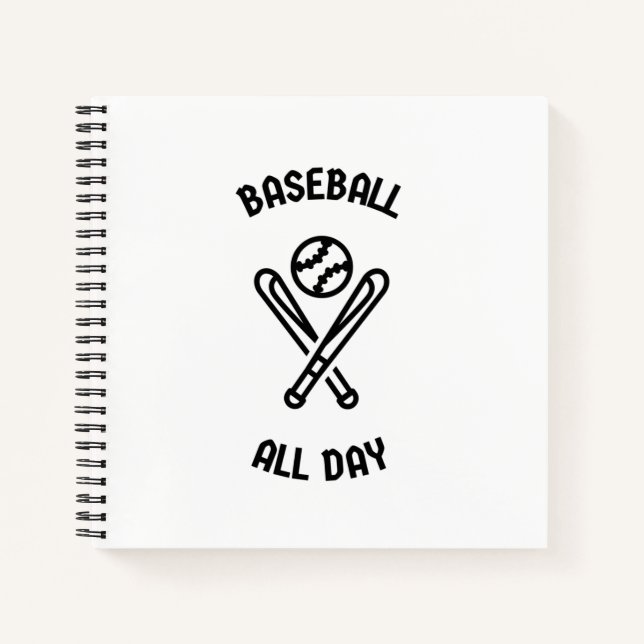 Carnet Baseball toute la journée (Devant)