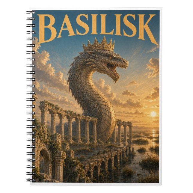 Carnet Basilic, Monstre de Fantasy Gothique (Devant)