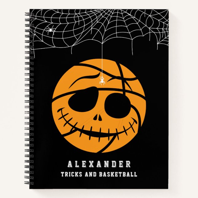 Carnet Basket d'Halloween Ball Trick ou Basketball Annive (Devant)