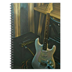 Carnet basse acoustique guitare électrique cadeau