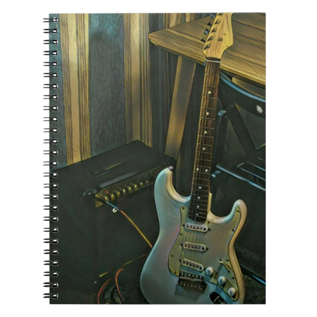 Carnet basse acoustique guitare électrique cadeau (Devant)
