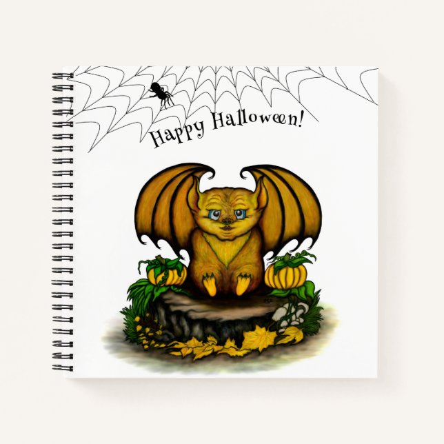 Carnet Bat d'Halloween mignonne (Devant)