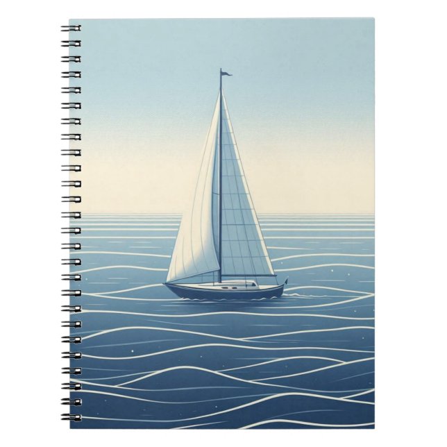 Carnet Bateau à voile en haute mer (Devant)