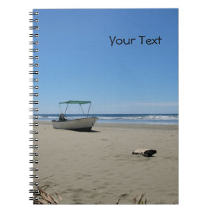 Carnet Bateau de pêche à la plage (personnalisable) Carne
