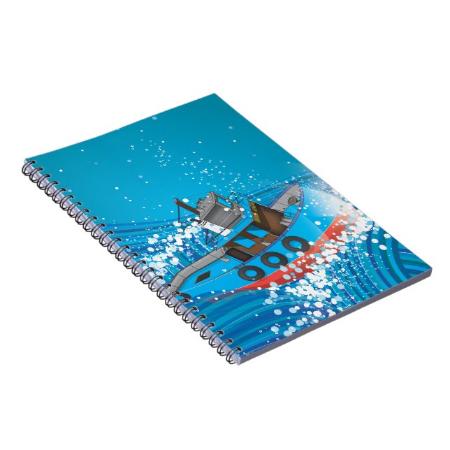 Carnet Bateau de pêche orageux (Côté Droit)