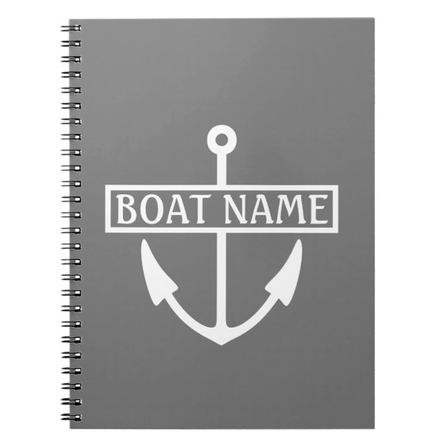 Carnet Bateau Nom Ancre Cruise Scrapbook (Devant)