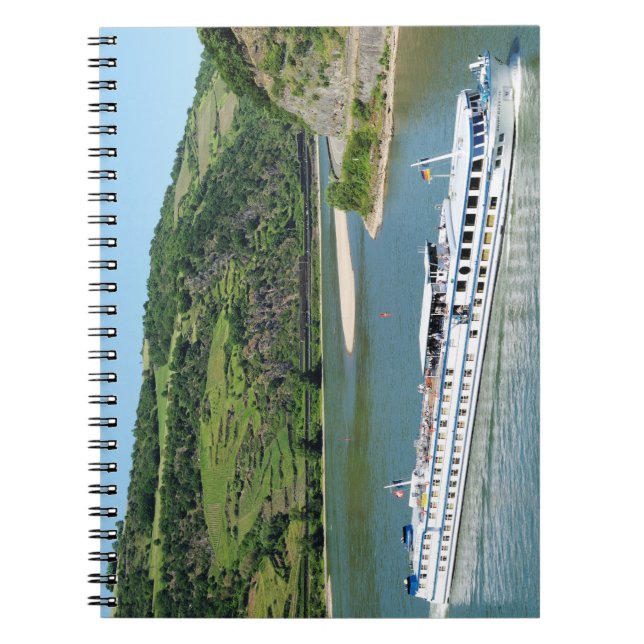 Carnet Bateau sur le Rhin près de Oberwesel (Devant)