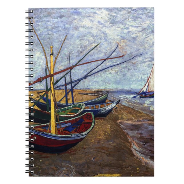 Carnet Bateaux de pêche sur la plage (Devant)