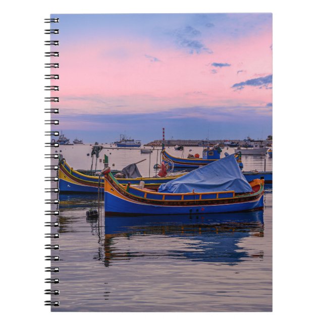 Carnet Bateaux maltais traditionnels à Marsaxlokk (Devant)