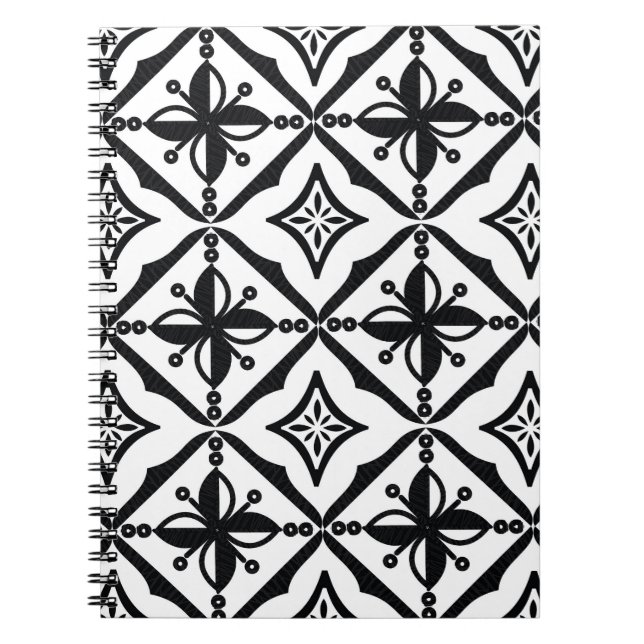 Carnet Batik indonésien : Motifs Vintages. (Devant)