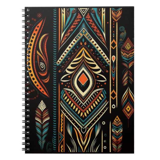 Carnet Batik tribal indienne d'Amérique (Devant)