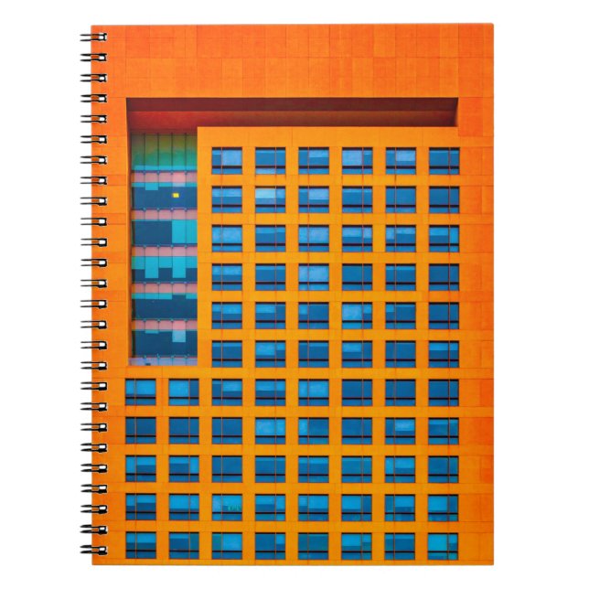 Carnet Bâtiment bleu et orange (Devant)