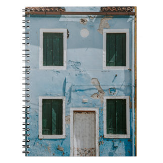 CARNET BÂTIMENT EN BÉTON BLEU DE 2 ÉTAGES
