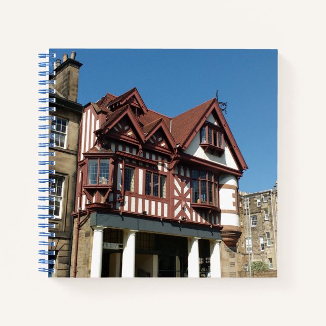 Carnet Bâtiment en chêne Tudor, Edimbourg, Ecosse (Devant)