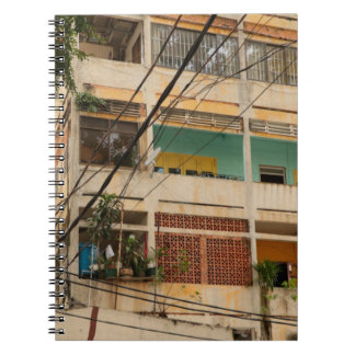 Carnet Bâtiment Vintage coloré - vietnamien, ancien,