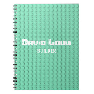 Carnet Bâtiments turquoise