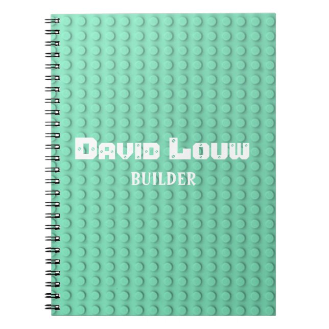 Carnet Bâtiments turquoise (Devant)