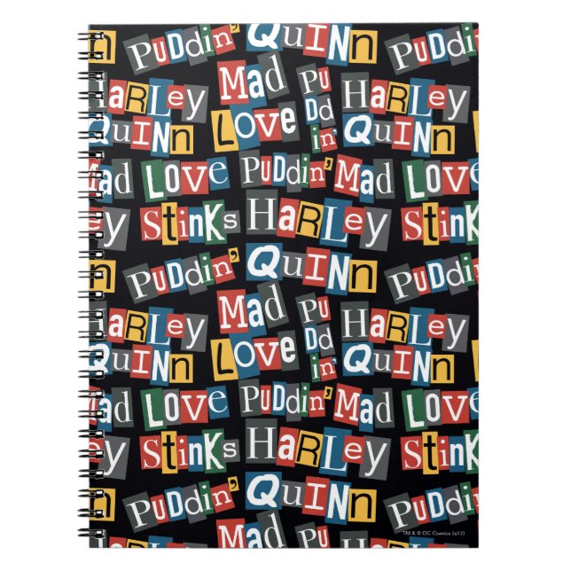 Carnet Batman | Harley Quinn Ransom Style Motif (Devant)