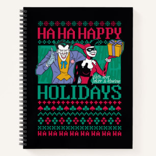 Carnet Batman   Joyeuses fêtes Joker & Harley Quinn