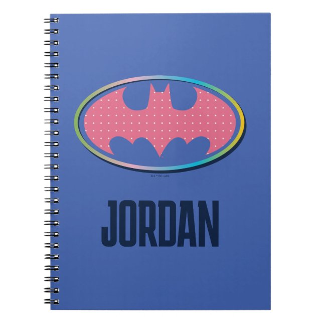 Carnet Batman | Logo Pink Polka Dot (Devant)